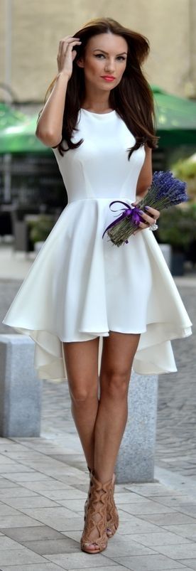 white mini dresses for graduation