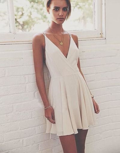 white graduation dress