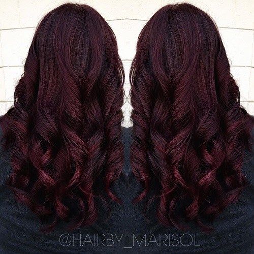 Shades of Burgundy Hair Color 