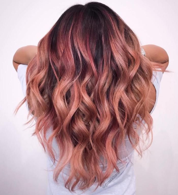 32 Examples of Rose Gold Balayage