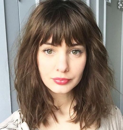 Medium Length Haircuts With Bangs