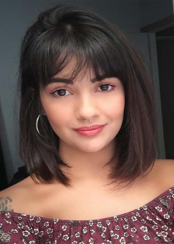 Medium Length Haircuts With Bangs