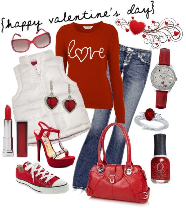 30 Lovely Ideas of Valentines Day Outfits for Ladies and Kids