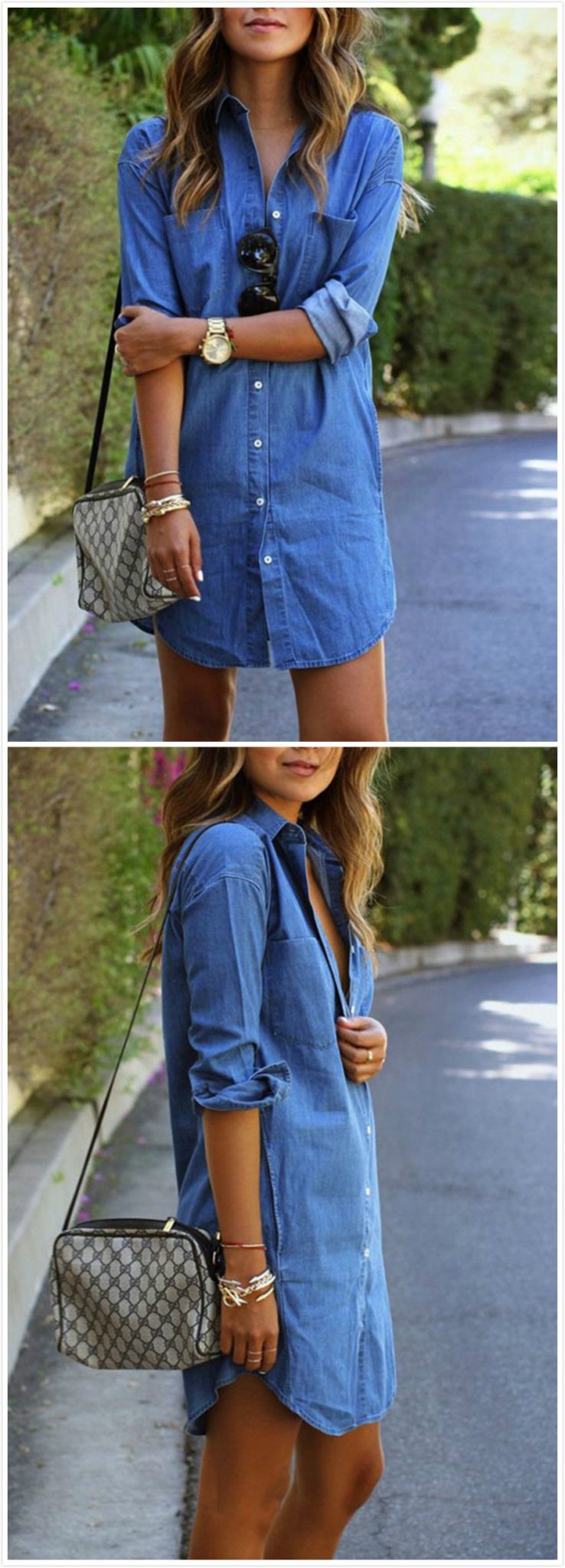 39 Simple Ways To Wear A Shirt Dresses – Eazy Glam